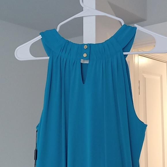 NWT Calvin Klein Blue Sleeveless Dress - Picture 3 of 3